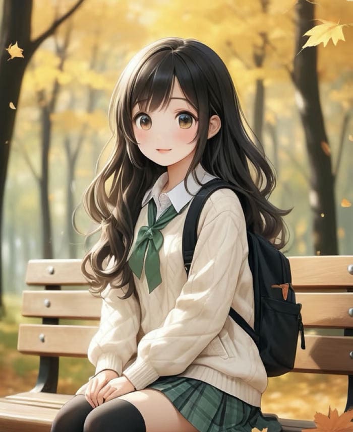 mẫu anime học sinh mặc đồng phục