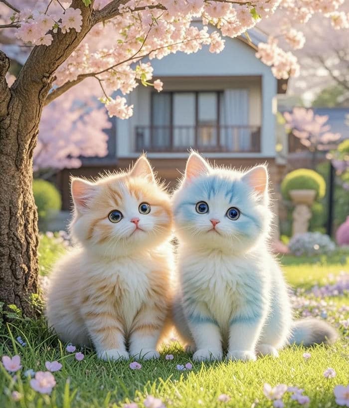 mèo anime cute xinh