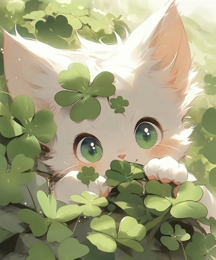 mèo anime tạo hình đẹp