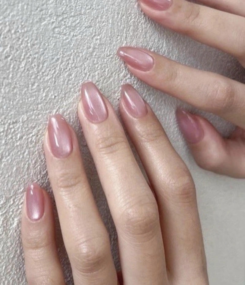nail hồng thạch đơn giản nhất