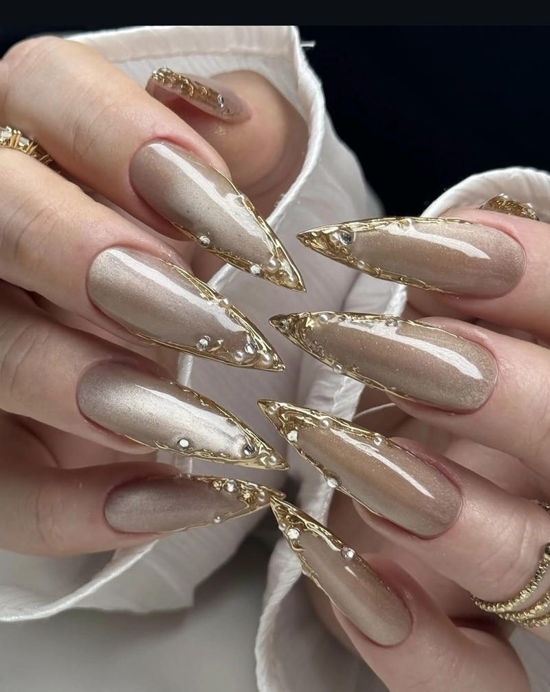 nail mắt mèo xám