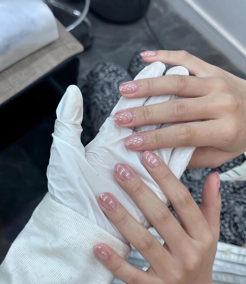 nail tráng gương trong suốt