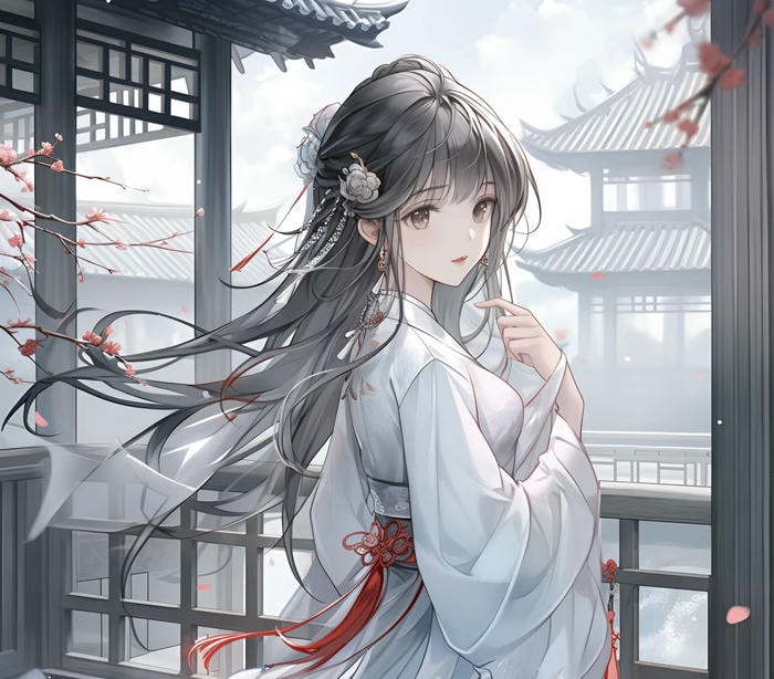 nữ anime cổ trang cuốn hút