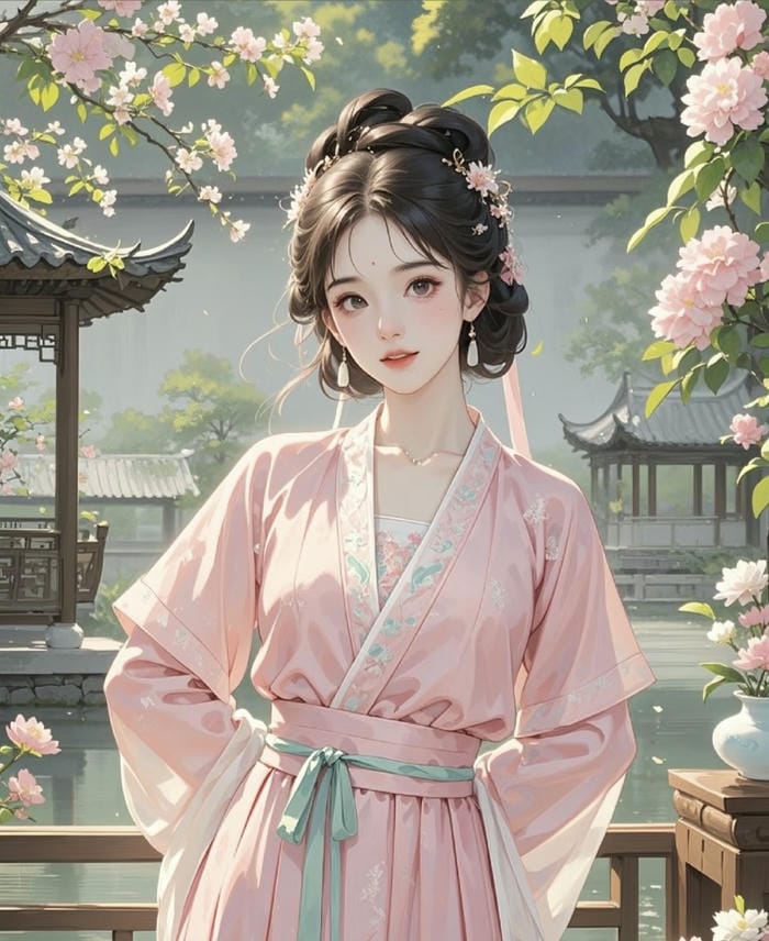 nữ anime cổ trang xinh đẹp