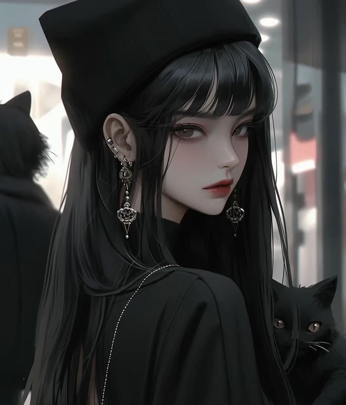 nữ anime lạnh lùng cuốn hút