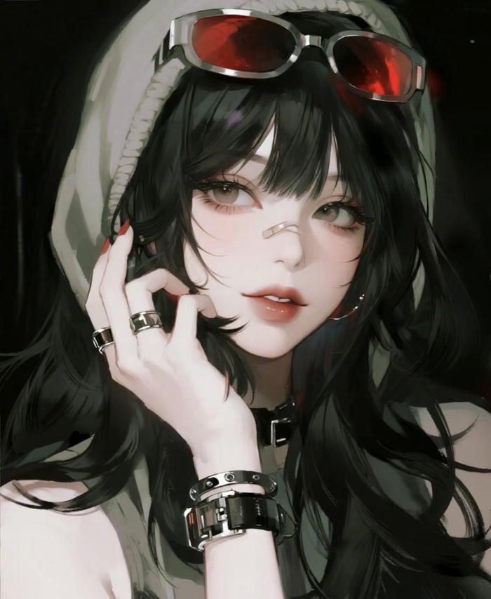 nữ anime lạnh lùng tinh tế