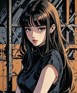 nữ anime phong cách lạnh lùng