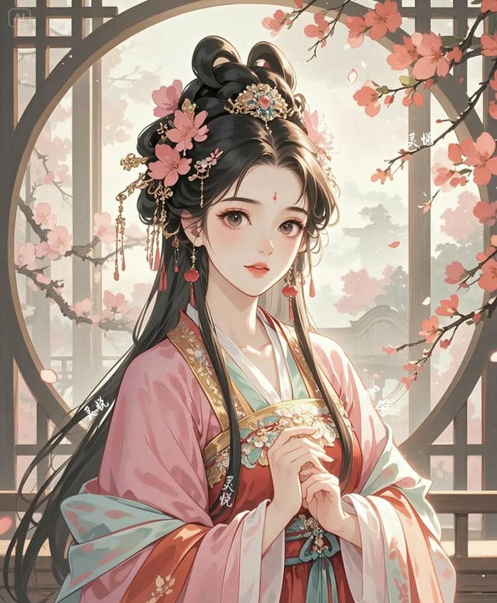 nữ anime phong cách truyền thống