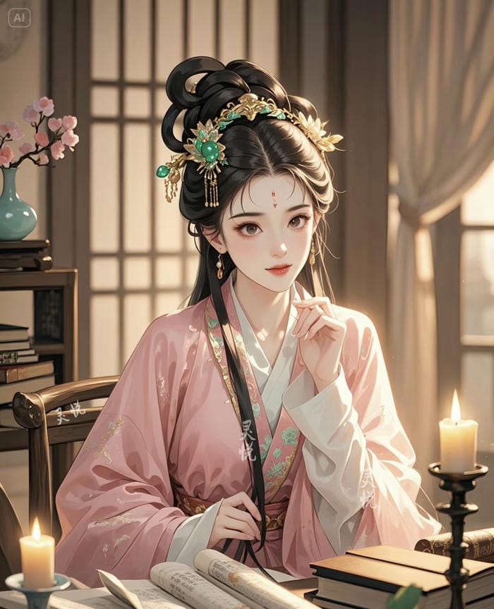 nữ anime trang phục cổ điển