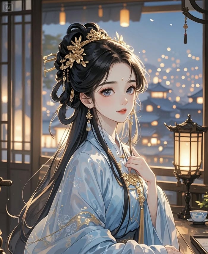 nữ anime trang phục truyền thống