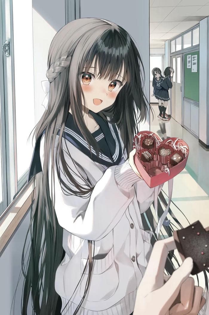 phác họa anime học đường