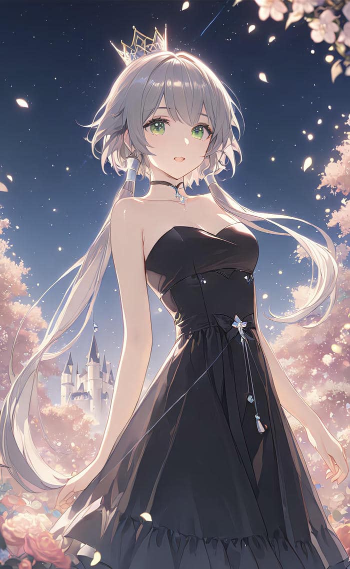 phác họa công chúa anime lạnh tính