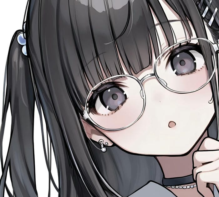 phối cảnh anime nhân vật mắt kính