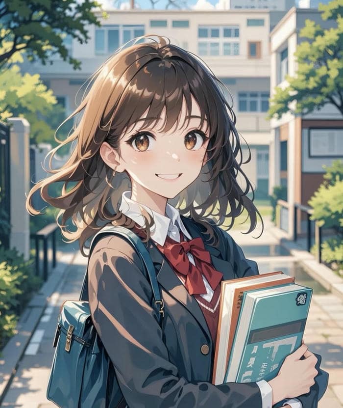 portrait anime học đường