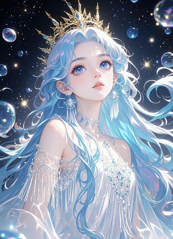 portrait công chúa anime lạnh