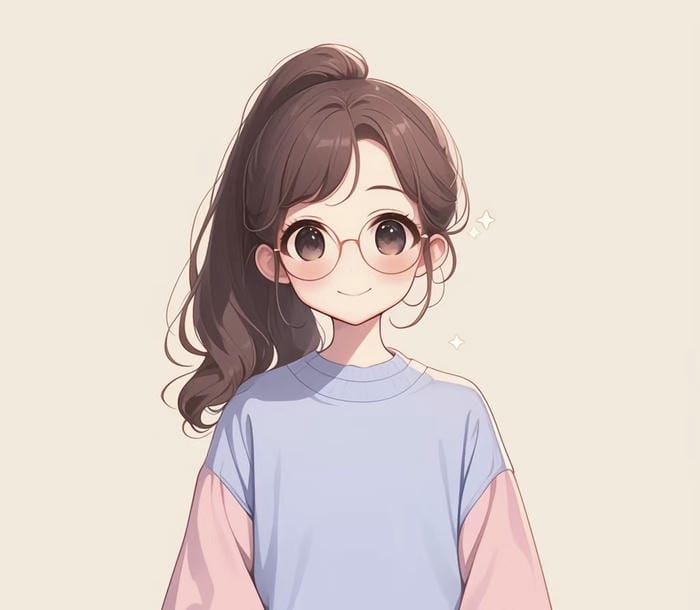 snapshot anime nhân vật đeo kính