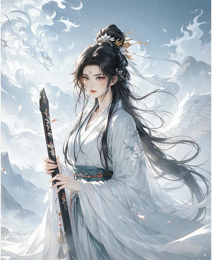 snapshot anime nữ chiến binh kiếm