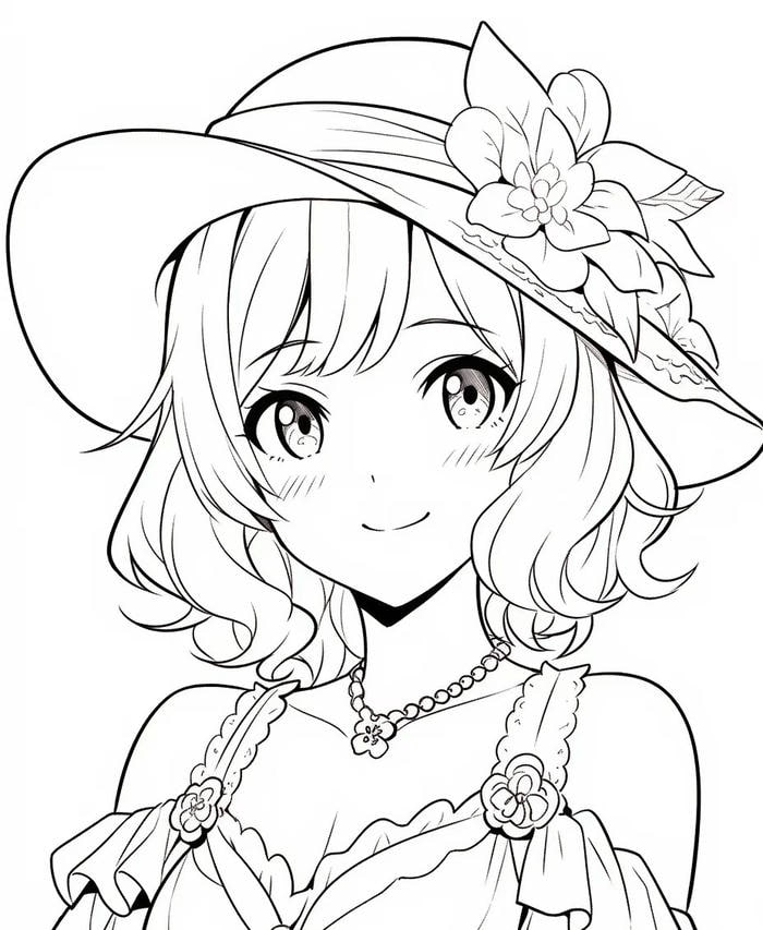 tranh anime phác nét