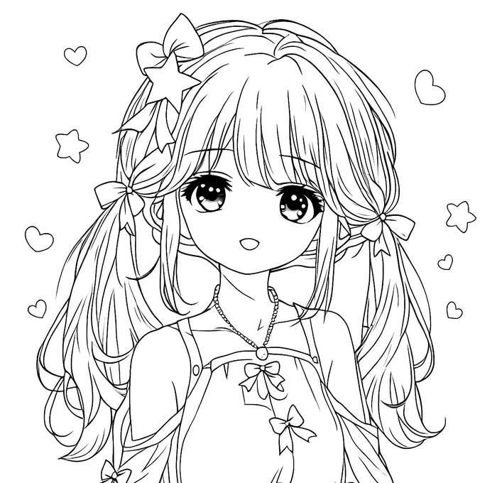 tranh anime trắng đen đẹp mắt cho người yêu hội họa