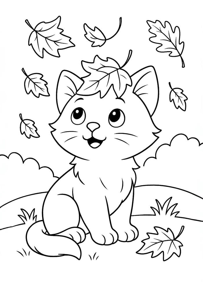 tranh tô màu mèo đẹp nhất
