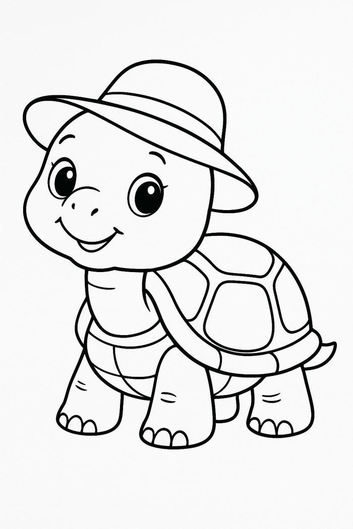 tranh tô màu rùa biển