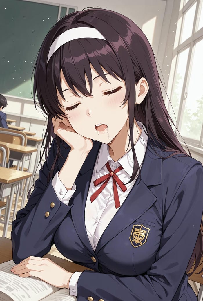 visual anime cô gái học sinh