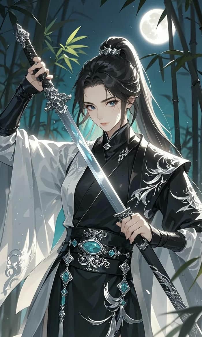 visual anime nữ kiếm thủ