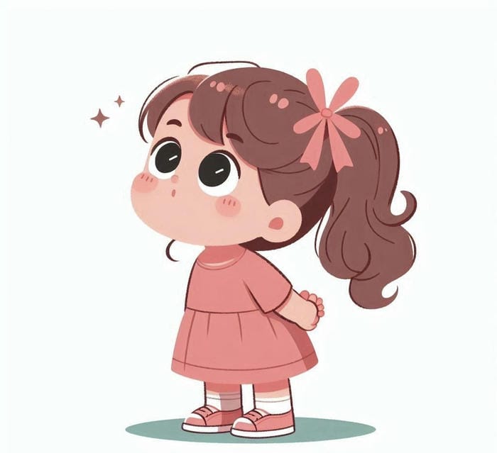 Ảnh biểu cảm vui vẻ của em bé chibi cute