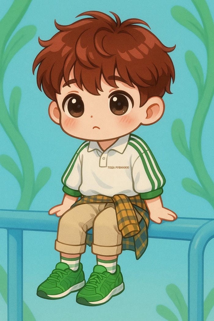 Ảnh chibi bé mặt dễ thương