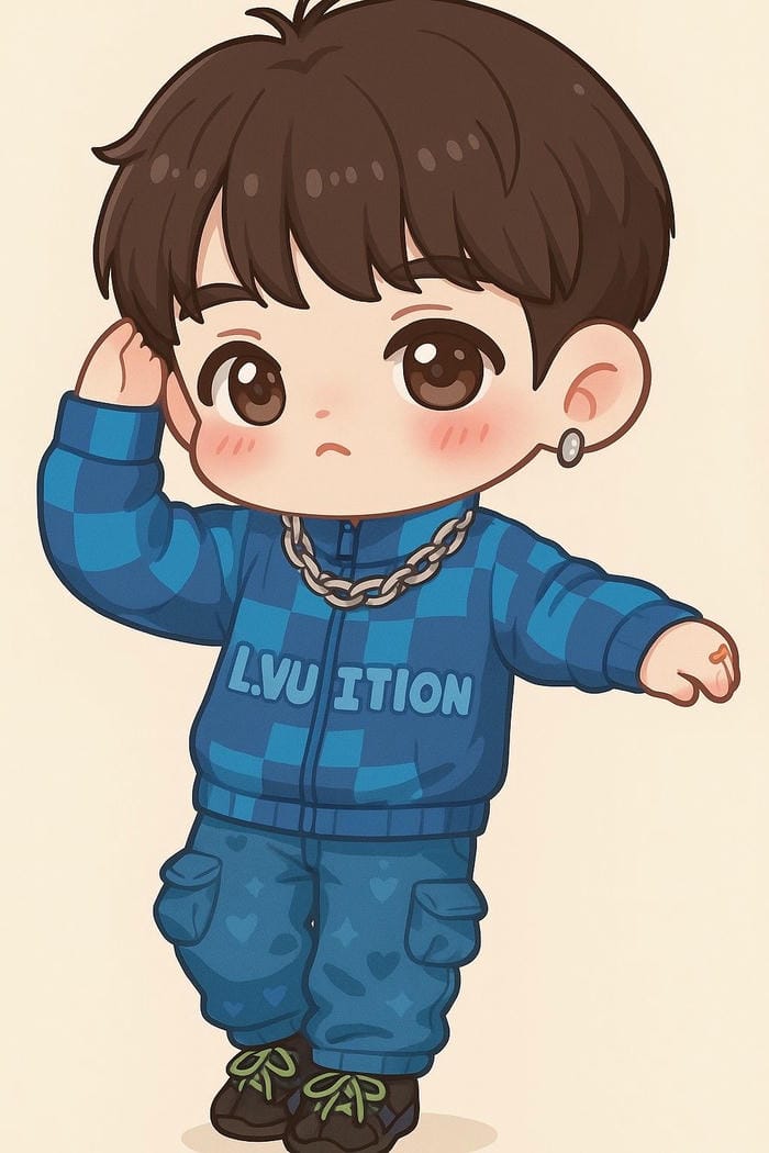 Ảnh em bé chibi bé nhỏ nhắn