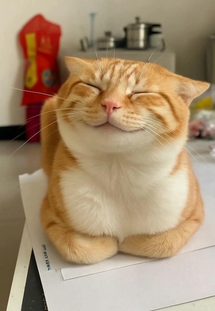 Ảnh meme mèo cười được chia sẻ rộng rãi