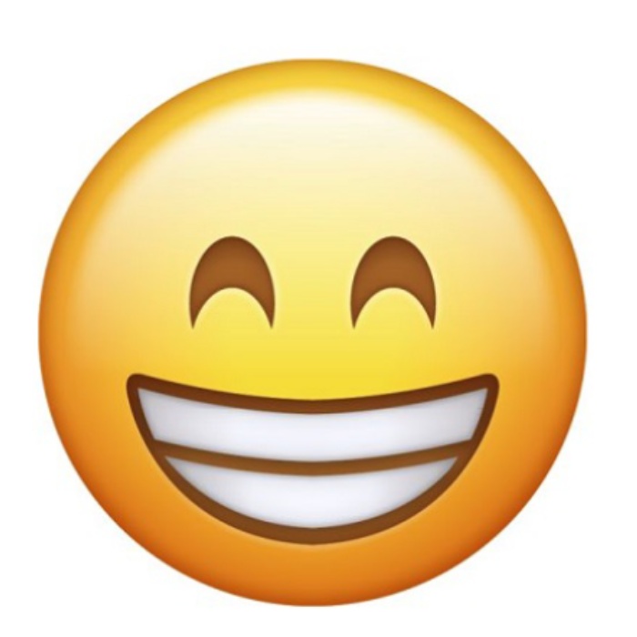 Biểu cảm vui vẻ từ sticker mặt cười