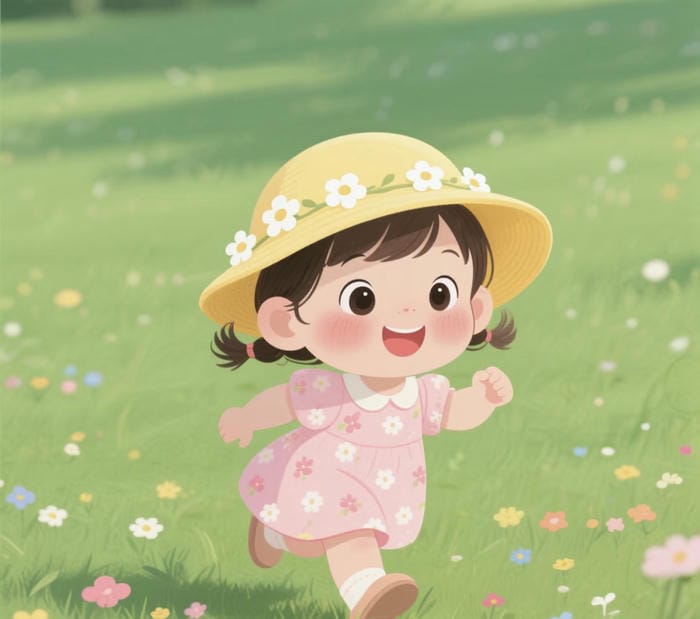 Chibi em bé cute vui nhộn hồn nhiên