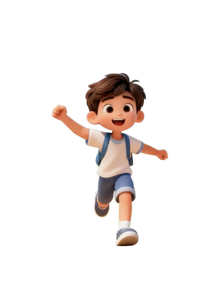 Chibi em bé cute vui vẻ tinh nghịch