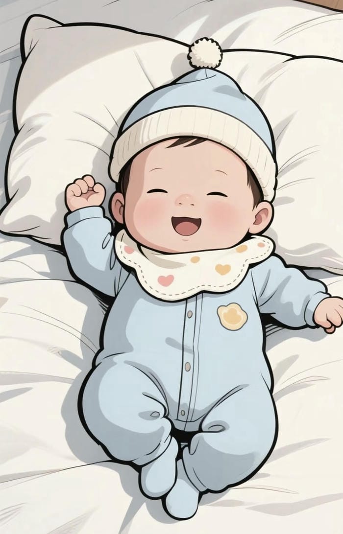 Em bé chibi biểu cảm dễ thương mềm mại