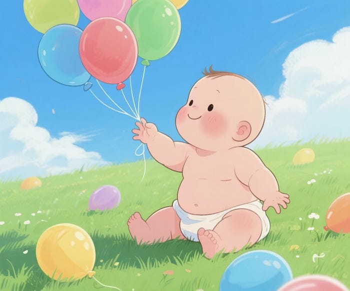 Em bé chibi tạo hình đáng yêu ngọt ngào