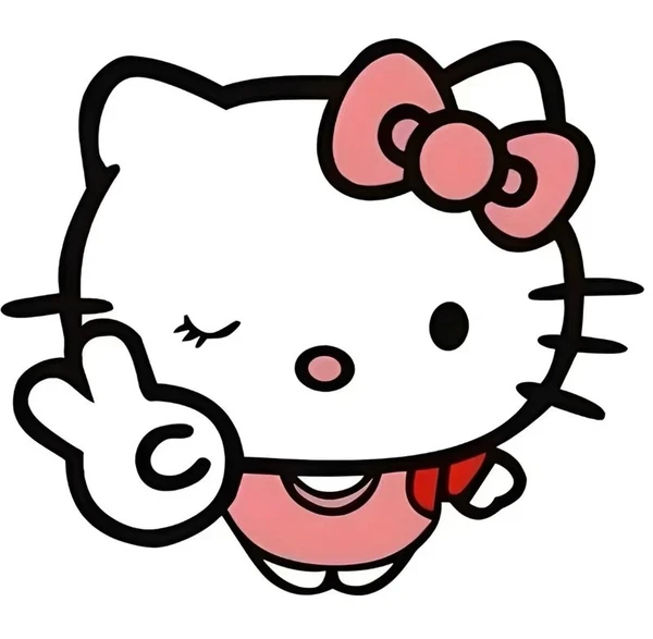 Hình Hello Kitty messenger trong trẻo
