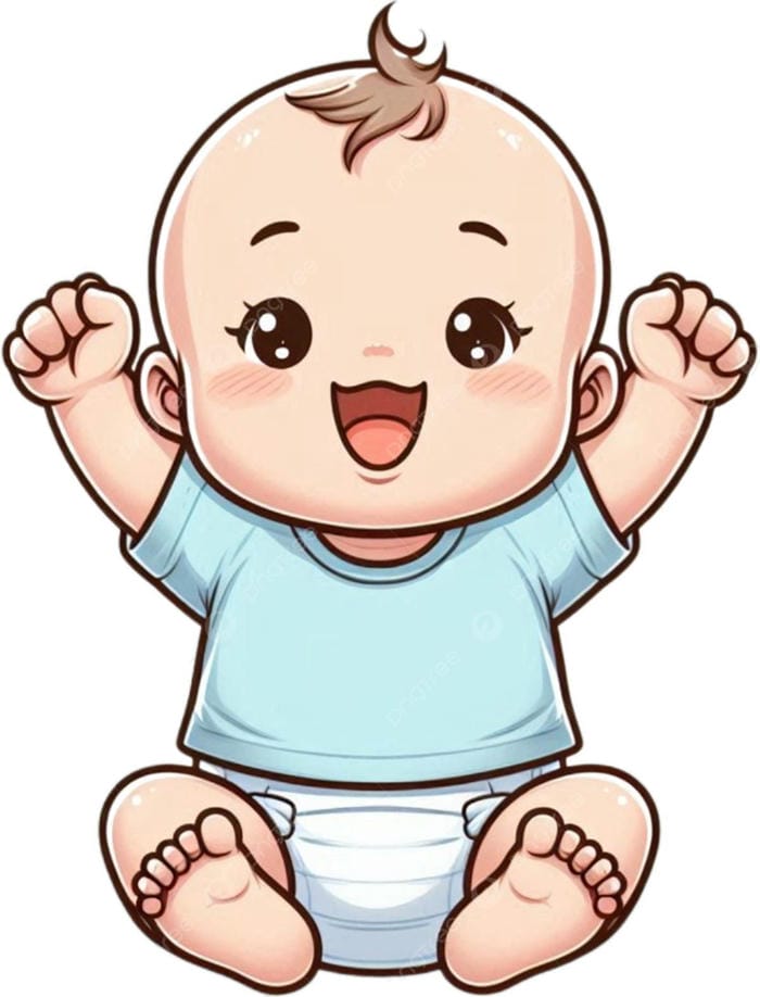 Hình ảnh em bé chibi vui nhộn