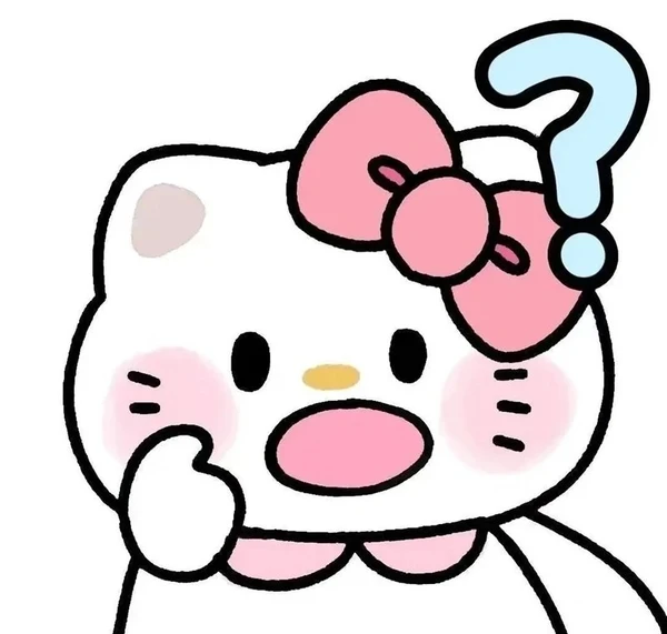 Hình sticker Hello Kitty trò chuyện dễ thương