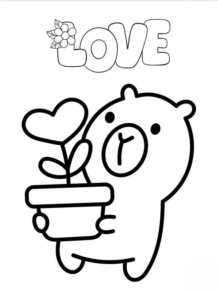 In hình tô màu capybara sắc nét đẹp