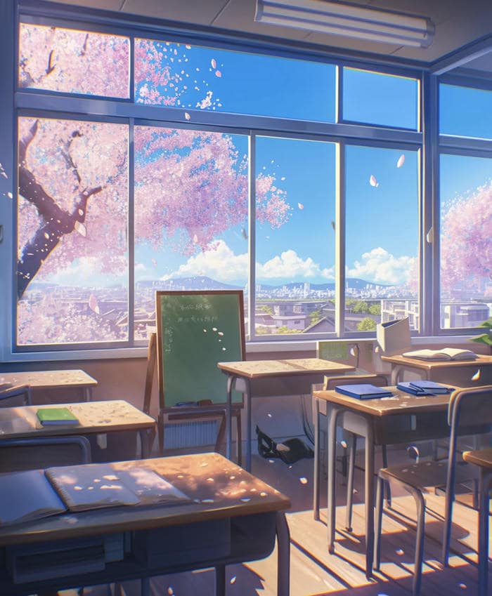 ảnh anime rừng anh đào