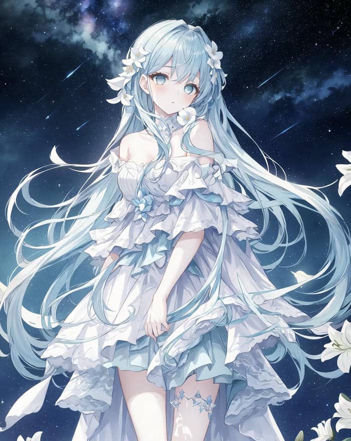 ảnh anime sắc xanh