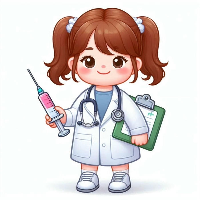 ảnh bác sĩ chibi nhẹ nhàng yêu