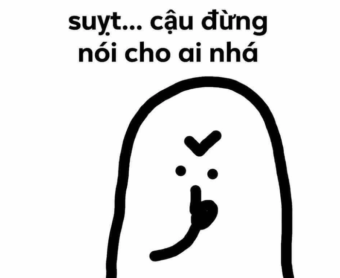 ảnh chế meme suỵt im lặng hài hước hot nhất