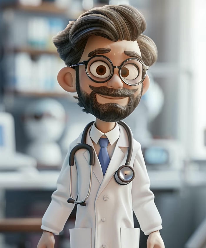 ảnh chibi bác sĩ ngầu cá tính