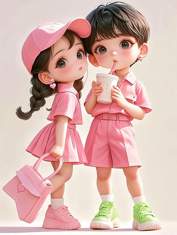 ảnh chibi cười tươi