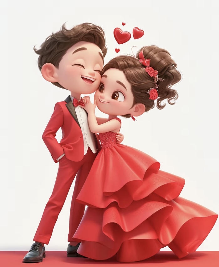 ảnh cưới chibi mùa đông