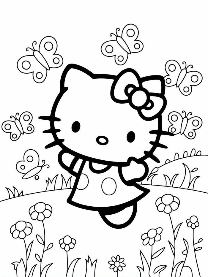 ảnh hello kitty tập tô