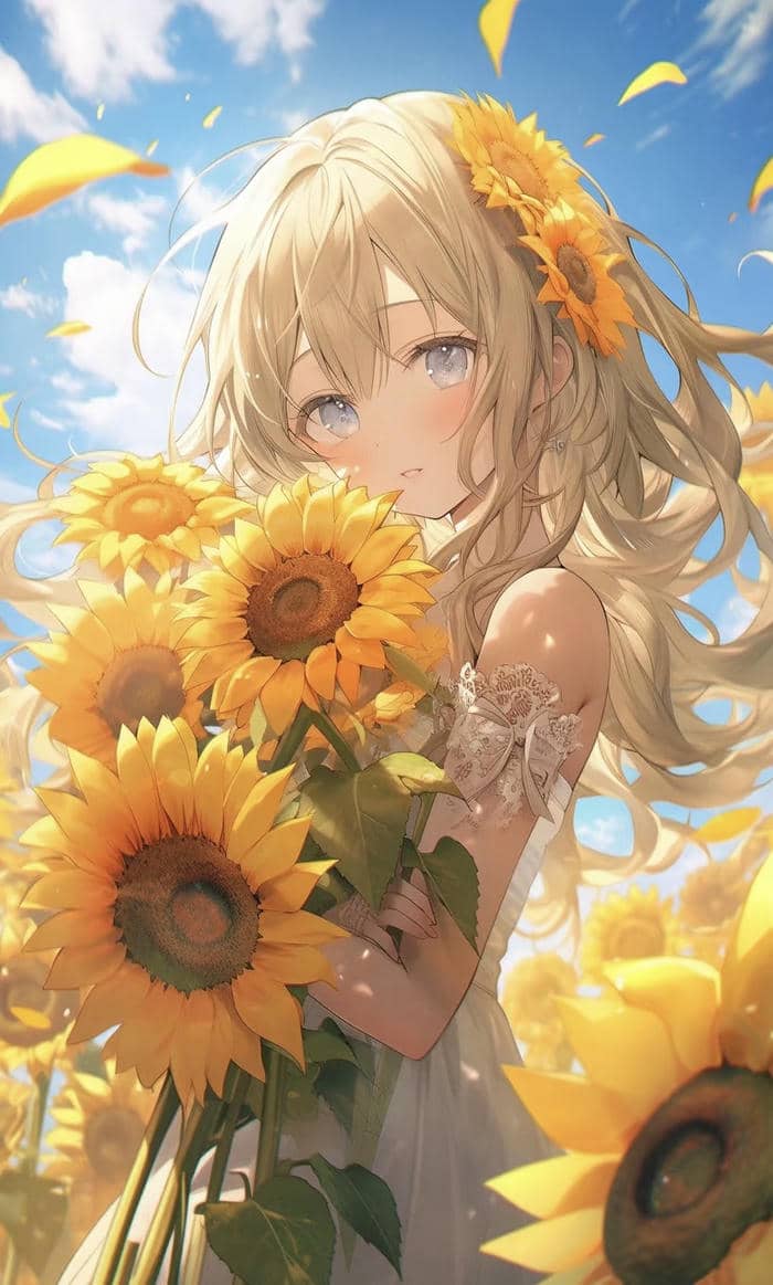 ảnh hoa hướng dương anime