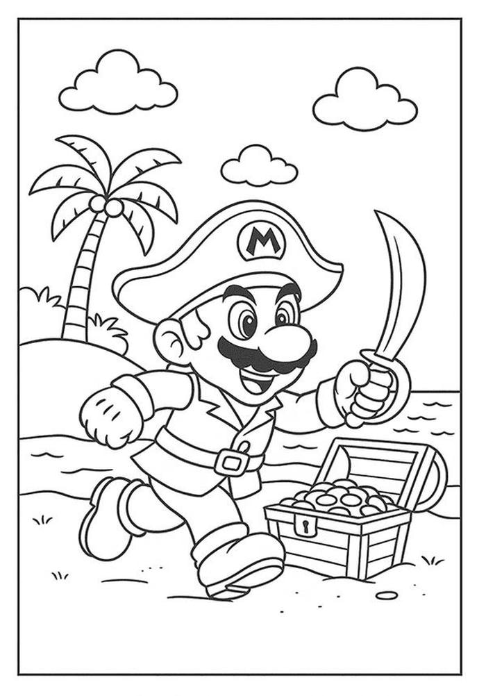 ảnh mario hình vẽ giải trí trẻ nhỏ